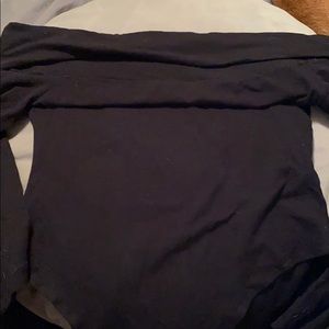 Long sleeve off the shoulder body suit